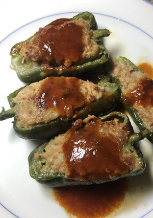 ピーマンの肉詰め-レシピのメイン写真