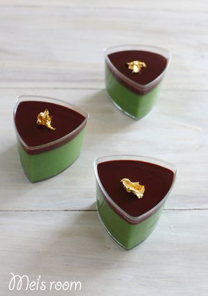 生チョコ×抹茶の簡単パンナコッタ-レシピのメイン写真
