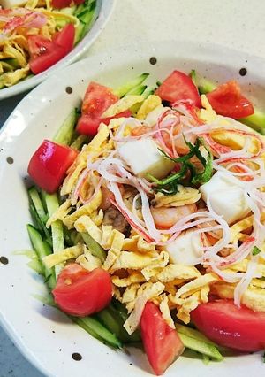 冷やし中華(シーフードバージョン)-レシピのメイン写真