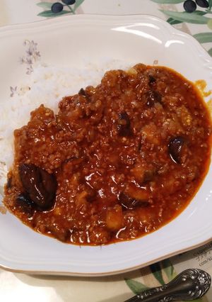 ナスのキーマカレー-レシピのメイン写真