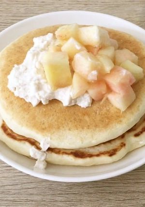 低カロリーでヘルシーな米粉パンケーキ-レシピのメイン写真