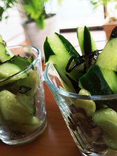 胡麻油香るきゅうりの塩昆布漬け-レシピのメイン写真