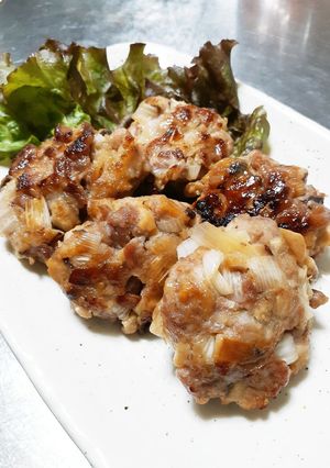 焼き肉のタレで豚こまのミニハンバーグ♪-レシピのメイン写真