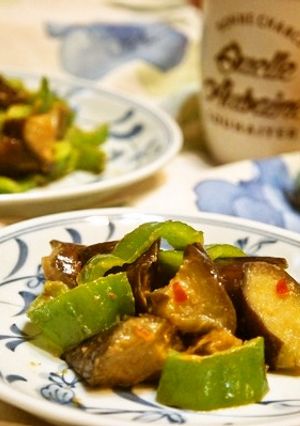 ご飯がすすむ♪茄子とピーマンの辛味噌炒め-レシピのメイン写真