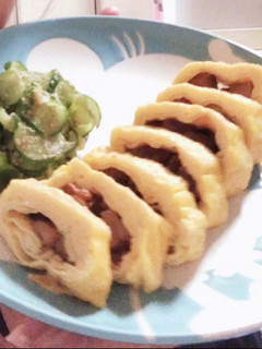 1週缶チャレンジ最終日1・鰻巻き風卵焼き-レシピのメイン写真