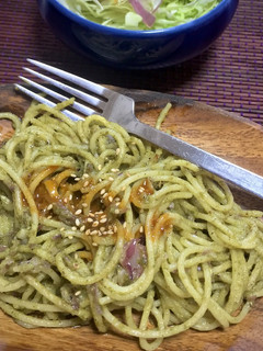 お好きなナッツでバジルソースパスタ-レシピのメイン写真