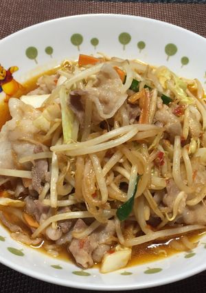 定番!ピリ辛醤油の野菜炒め!(^^)!-レシピのメイン写真