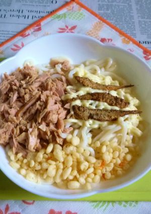 醤油うどん風冷やしうどん18～ツナ豆あじ-レシピのメイン写真