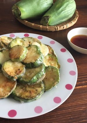 米粉で…ガリっとろ〜ナスの焼きあげ天ぷら-レシピのメイン写真