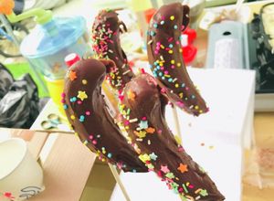 家で屋台のチョコバナナを作ろう♬簡単祭り-レシピのメイン写真