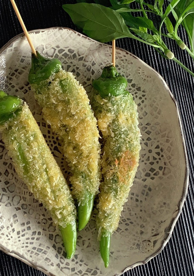 赤堀農場♪万願寺とうがらしの串揚げ-レシピのメイン写真