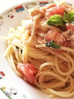 バジルとトマトの冷製パスタ-レシピのメイン写真