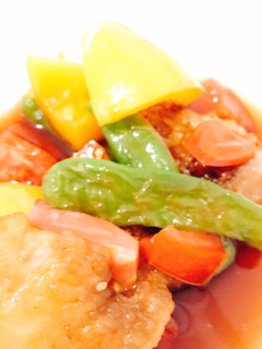 おさかなとトマトと黒酢-レシピのメイン写真