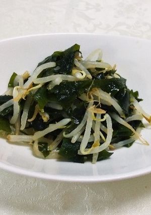 モヤシとワカメのポン酢合え-レシピのメイン写真