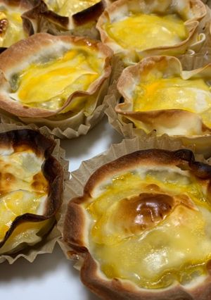 餃子の皮deミニかぼちゃキッシュ-レシピのメイン写真