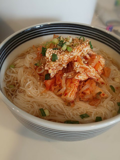 素麺〜サラダチキンのキムチもやし和え〜-レシピのメイン写真
