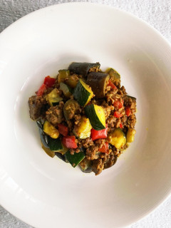 作り置き・お野菜とひき肉のカレー炒め-レシピのメイン写真