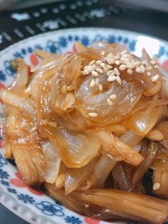 えのきと玉ねぎの甘辛炒め-レシピのメイン写真