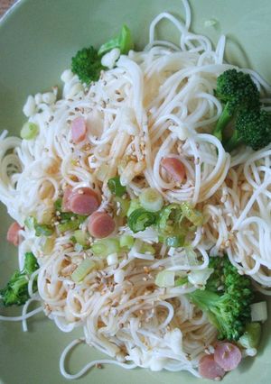 お皿DEカレーそうめん-レシピのメイン写真