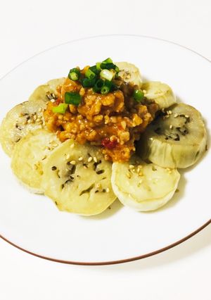 白ナスの麻婆ソースがけ-レシピのメイン写真
