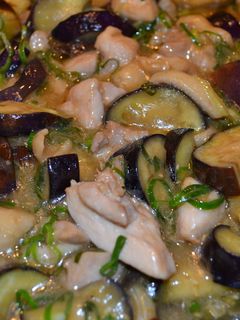 鶏とナスのからし黒酢炒め-レシピのメイン写真