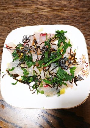 アイゴ(バリ)の塩昆布和え-レシピのメイン写真