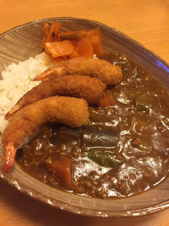 エビフライのっけ夏野菜カレー-レシピのメイン写真