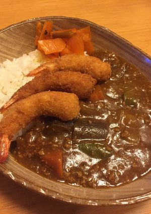 エビフライのっけ夏野菜カレー-レシピのメイン写真
