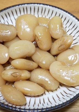 白花豆の甘煮-レシピのメイン写真