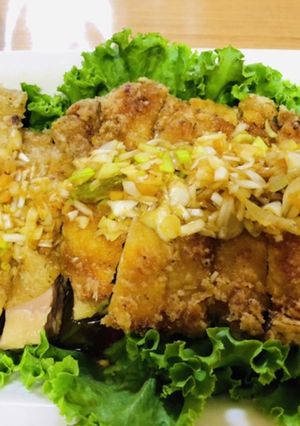 夏バテ予防✨油淋鶏✨ポン酢の香味ダレで-レシピのメイン写真