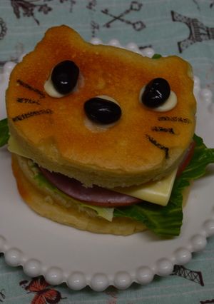 猫型でアーモンド・マフィン♪-レシピのメイン写真