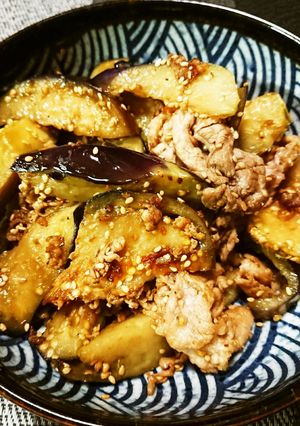 茄子と豚肉のオイスターソース炒め-レシピのメイン写真