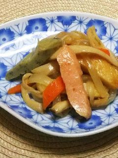 てんぷらと野菜のピリ辛炒め-レシピのメイン写真