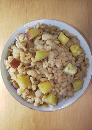 100%押し麦の豆味噌さつま芋麦飯-レシピのメイン写真