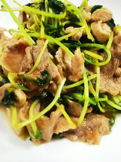 豚肉と豆苗と梅のゆずぽん和え-レシピのメイン写真