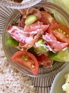 生ハムサラダ-レシピのメイン写真