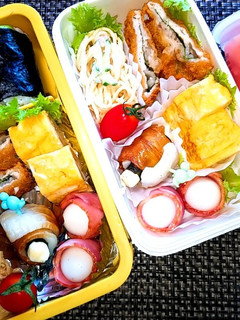 息子と娘のお弁当'20.8.24-レシピのメイン写真