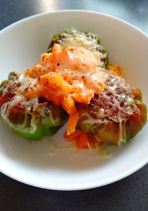 かぐら南蛮の肉つめ。-レシピのメイン写真