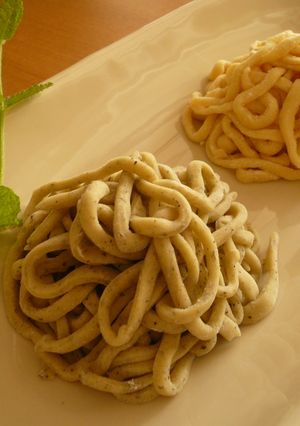 ＨＢで黒胡麻生パスタ-レシピのメイン写真
