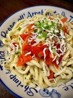 完熟トマトとしらすのぶっかけうどん-レシピのメイン写真