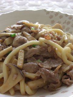 柚子コショウで焼きうどん-レシピのメイン写真