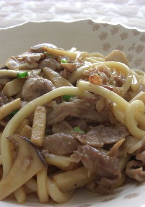 柚子コショウで焼きうどん-レシピのメイン写真