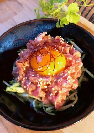早！安！美味！マグロのたたきユッケ-レシピのメイン写真