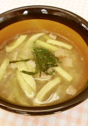 ナスともち麦のスープ-レシピのメイン写真
