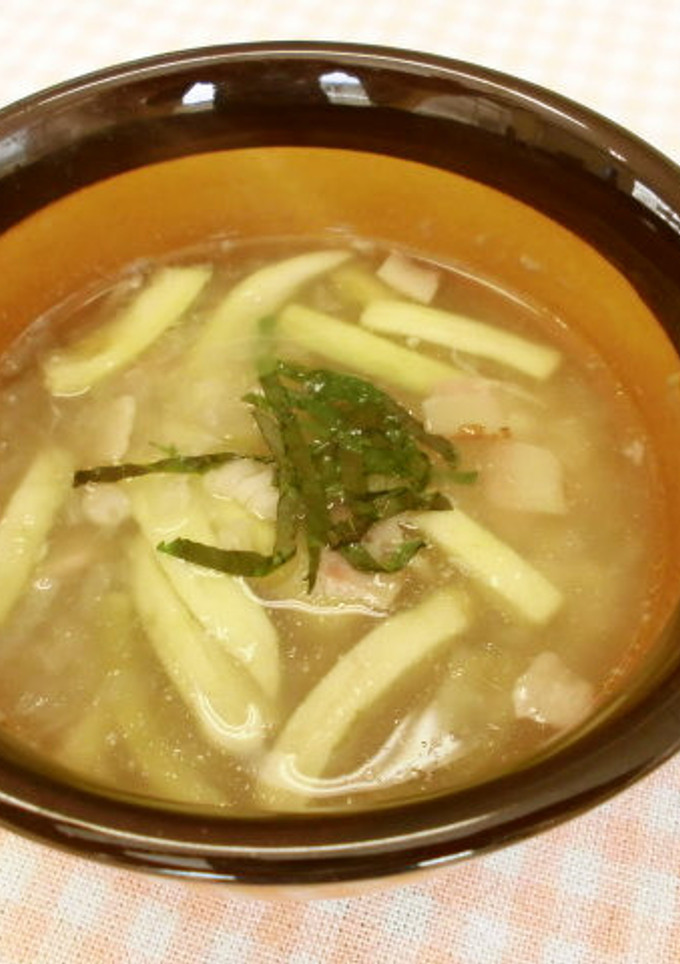 ナスともち麦のスープ-レシピのメイン写真