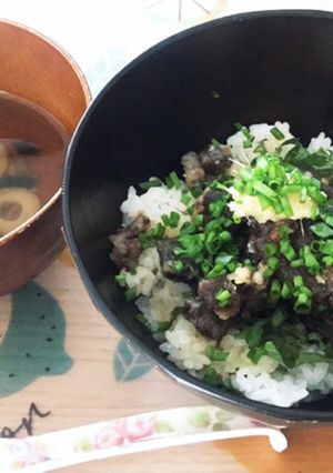 マグロ血合い竜田揚げ　わさび醤油丼-レシピのメイン写真