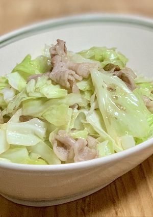 キャベツと豚肉の塩胡椒レモン炒め-レシピのメイン写真