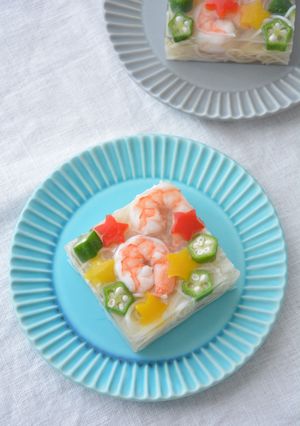 素麺の寒天よせ-レシピのメイン写真