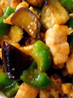 夏野菜と胸肉の甘酢炒め-レシピのメイン写真