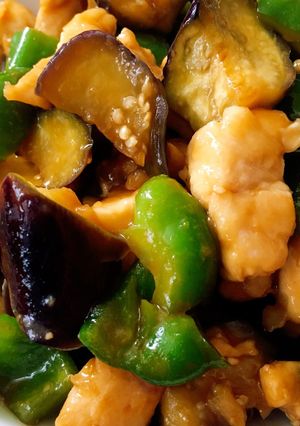 夏野菜と胸肉の甘酢炒め-レシピのメイン写真